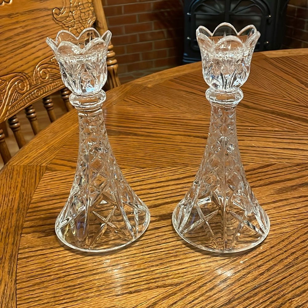 Vintage Crystal Candlesticks